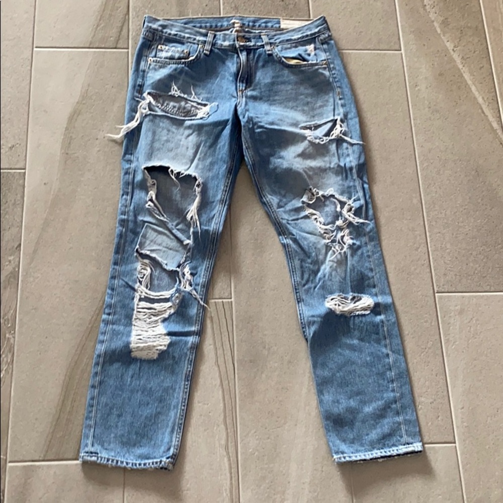 Rag & Bone Distressed Boyfriend Jean